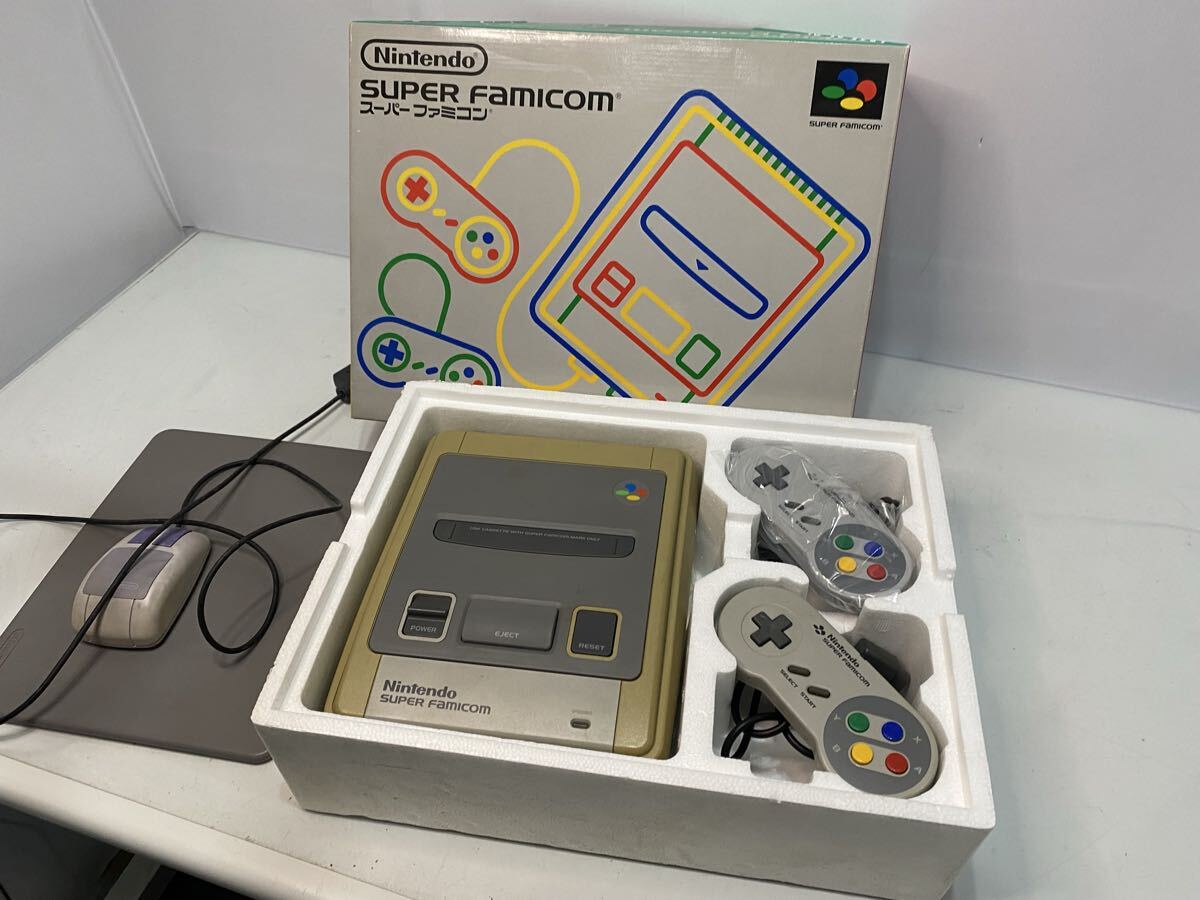 65906 スーパーファミコン本体＆マウスセット 動作/通電未確認品 NINTENDO/任天堂 ゲーム機〈自宅保管品〉