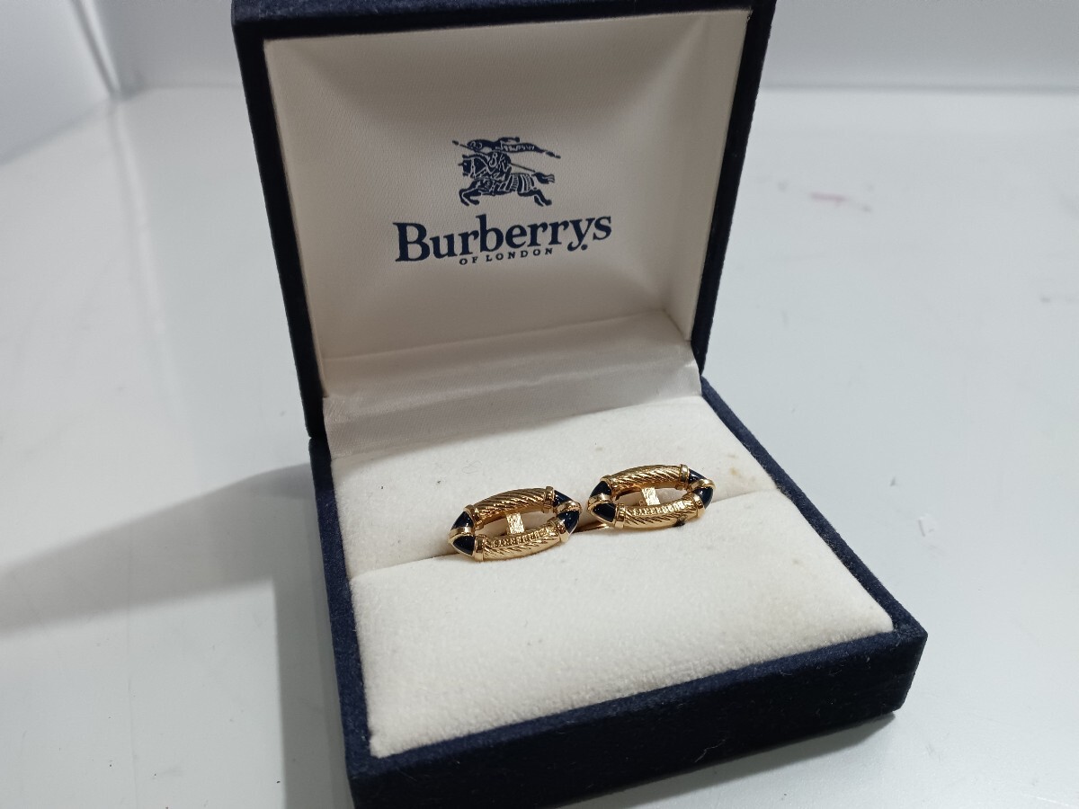 64523 Burberrys カフス メンズ ファッション小物 ブランド小物 金色カラー〈自宅保管品〉