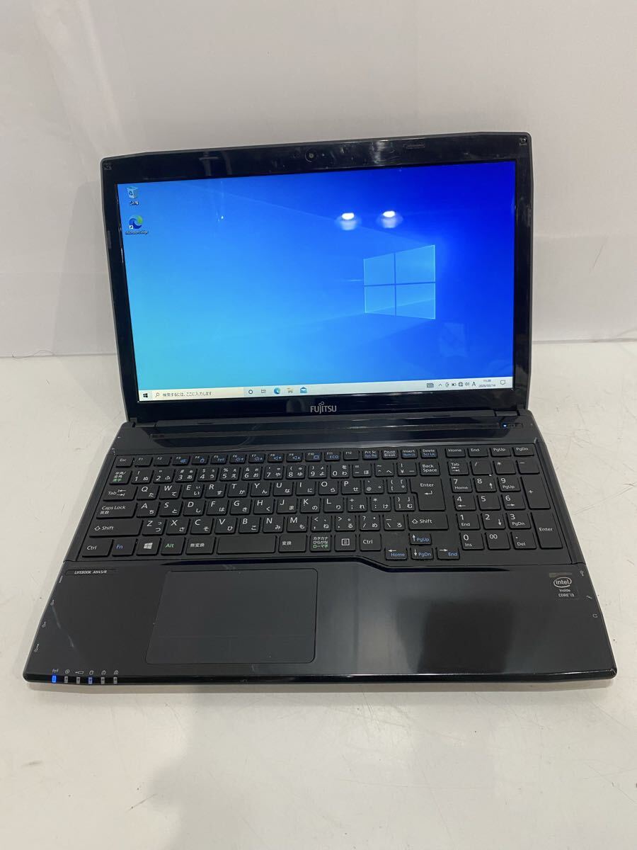 65441【自宅保管品】ノートパソコン 中古PC FUJITSU 富士通 FMVA45RBP LIFEBOOK Core i3-4010U メモリ8GB