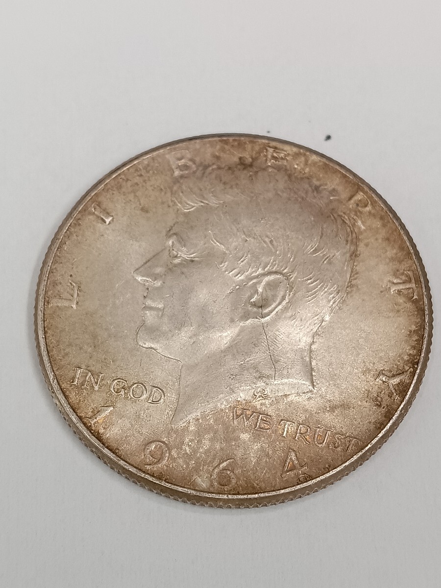 66162 アメリカ 1964年 ケネディ ハーフダラー 50セント 銀貨 古銭 アンティークコイン コレクション　〈自宅保管品〉