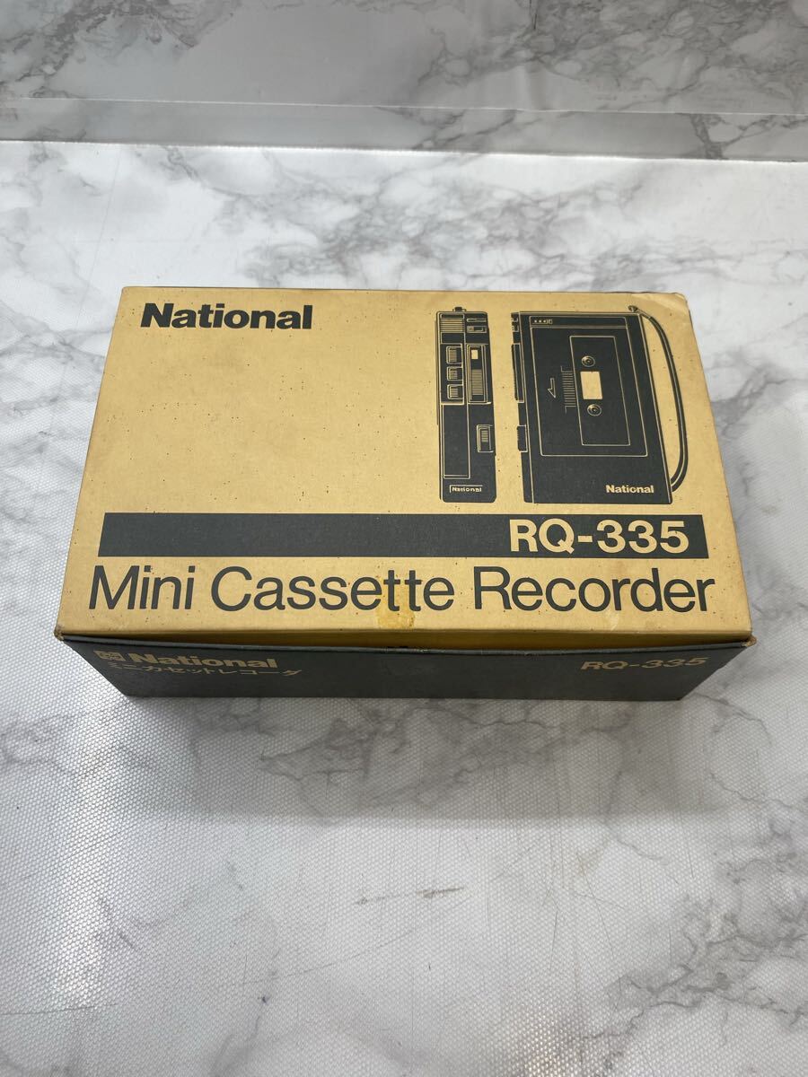 64052 National ナショナル テープレコーダー RQ-335 松下電器 昭和レトロ アンティーク ジャンク コレクション カセットプレイヤー 