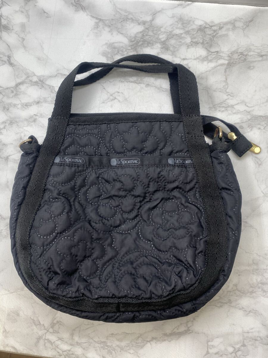 66119 レスポートサック 2WAYバック 黒系 ナイロン レディース〈自宅保管品〉