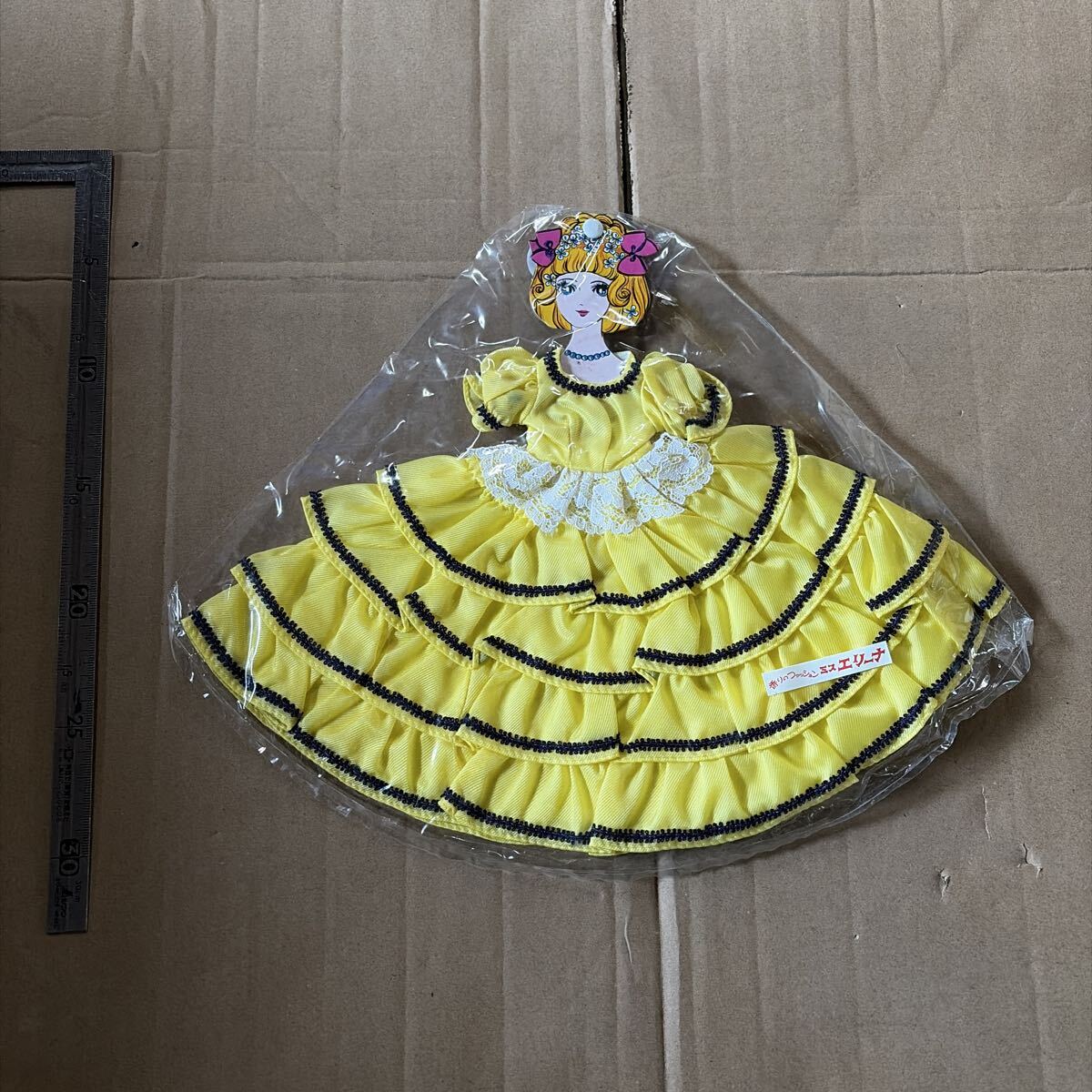 未開封新品　デッドストック　倉庫保管品　レトロ　当時物　オーイケ　香りのファッション　ミスエリーナ　ドレス　黄　イエロー