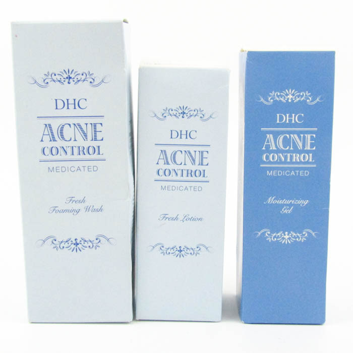 ディーエイチシー アクネコントロール 洗顔料 ローション ジェル 3点セット 未使用 コスメ まとめて 箱キズ有 TA レディース DHC
