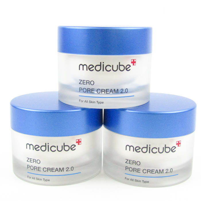 メディキューブ ゼロポアクリーム #2.0 保湿クリーム 50ml 3点セット 若干使用 期限切れ コスメ まとめて TA レディース