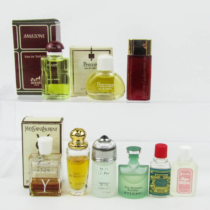 エルメス カルティエ ブルガリ YSL他 ミニ香水 フレグランス 9点セット まとめて 大量 CO レディース