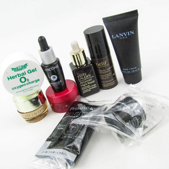 エスティローダー ランコム カネボウ ランバン他 美容液 クリーム サンプルなど 9点セット コスメ まとめて 大量 CO レディース