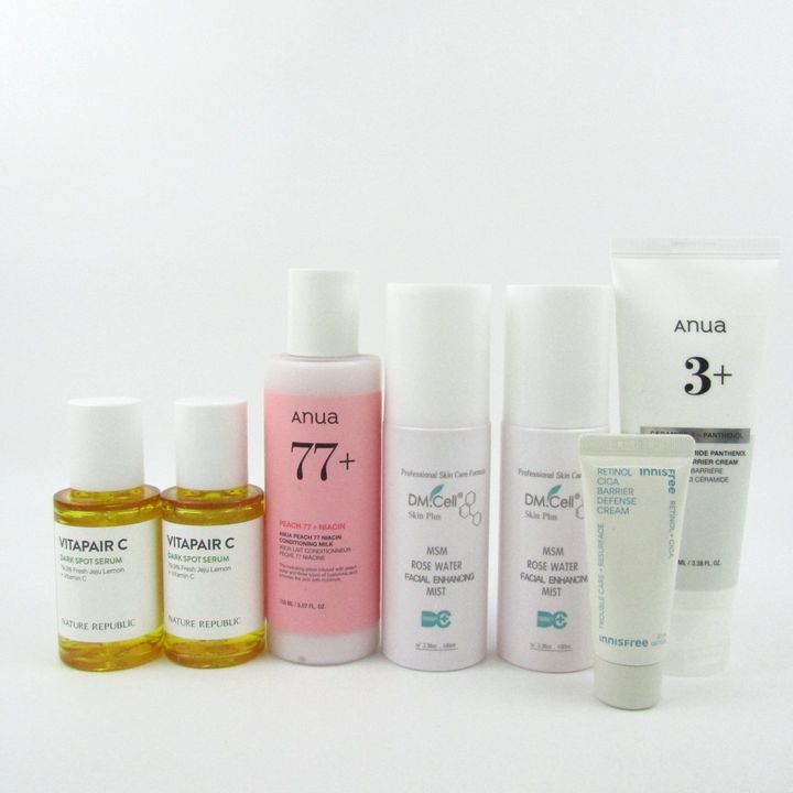 アヌア ネイチャーリパブリック DM.Cell他 化粧水 クリームなど 7点セット 韓国 コスメ まとめて 大量 CO レディース