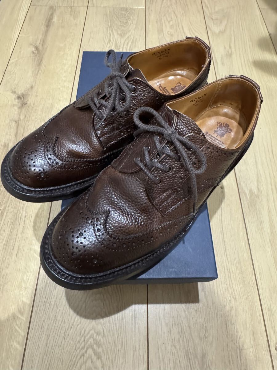tricker‘s L5633 UK6 トリッカーズ トリッカーズ ウイングチップ レザーシューズ 革靴 バートン