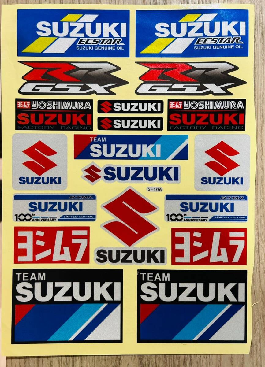 ★アウトレットセール★新品訳あり MotoGP SUZUKI ECSTAR レーシング ステッカー 20 cm スポーツ デカール GSXR シール アクセサリー