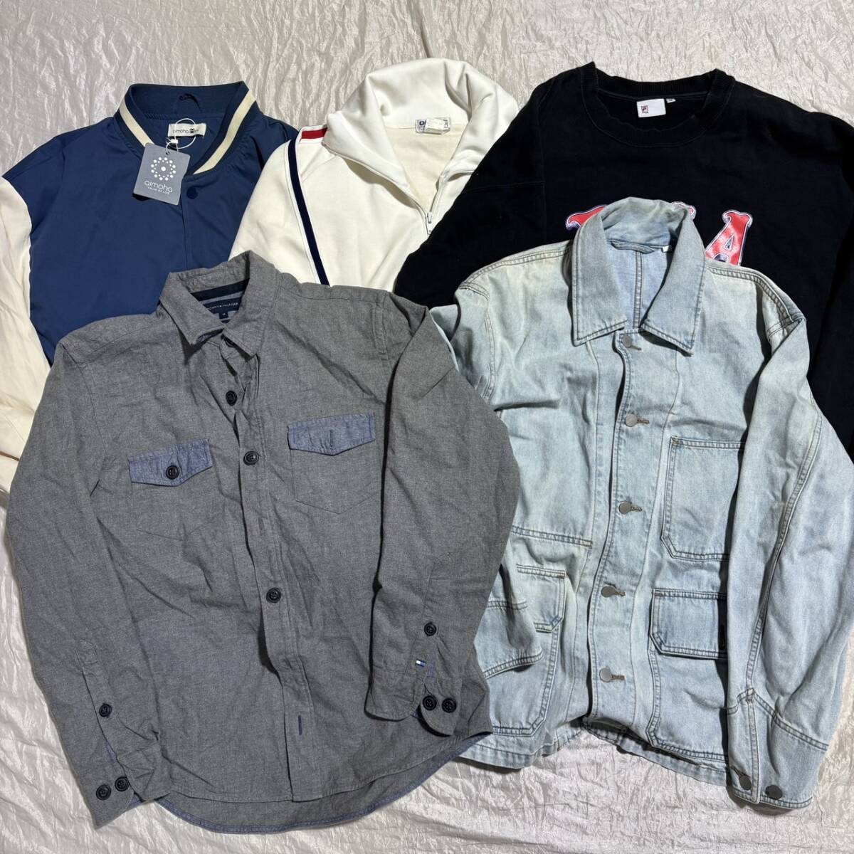 トミーヒルフィガー ユニクロ 他 メンズ トップス TOMMY HILFIGER UNIQLO 5点まとめ売り Mサイズ相当 ジャケット スウェット M2