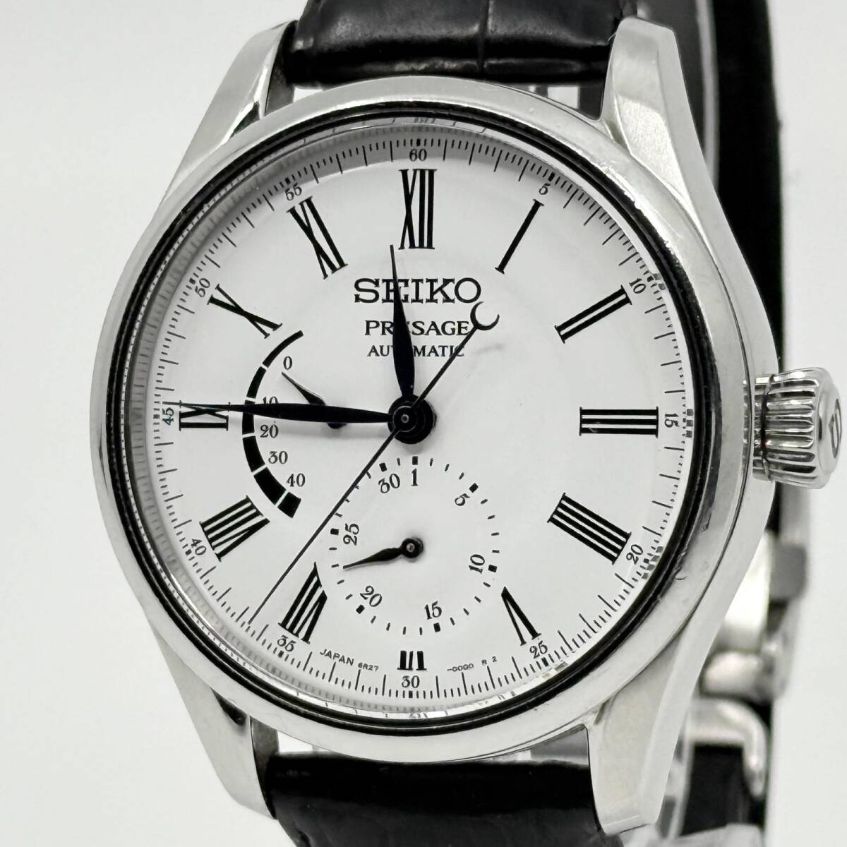 SEIKO セイコー PRESAGE プレサージュ SARW035 ホワイト AT メンズ 箱 説明書 琺瑯ダイヤル 腕時計