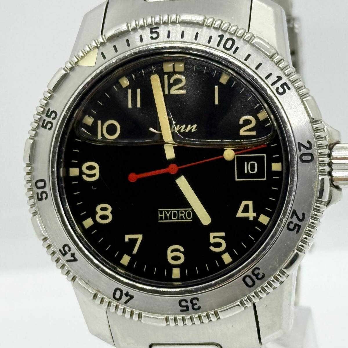 Sinn ジン ハイドロ 430.3995 ブラック QZ メンズ 箱 コマ3 腕時計
