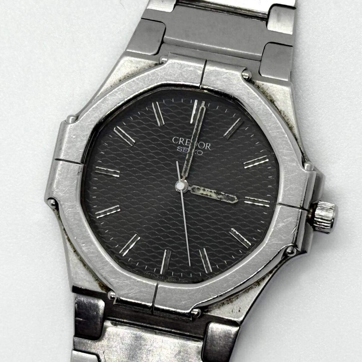 SEIKO セイコー CREDOR クレドール 9461-5000 ブラック QZ レディース ツインクォーツ 希少 現状品 腕時計