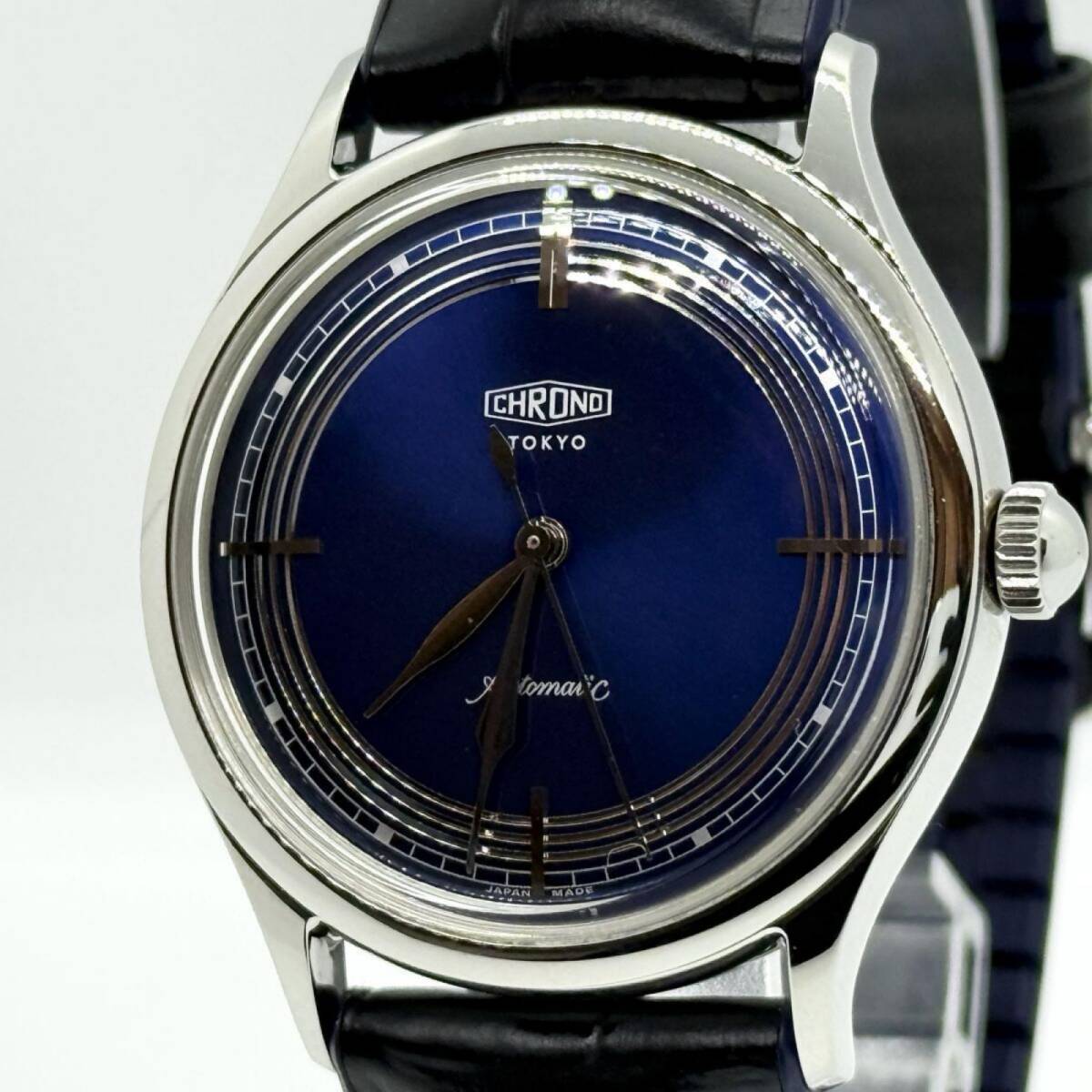 CHRONO TOKYO クロノトウキョウ 082 HAJIME ASAOKAxTiCTAC 浅岡肇 36mm 100本限定 CT002B ネイビー AT メンズ 腕時計