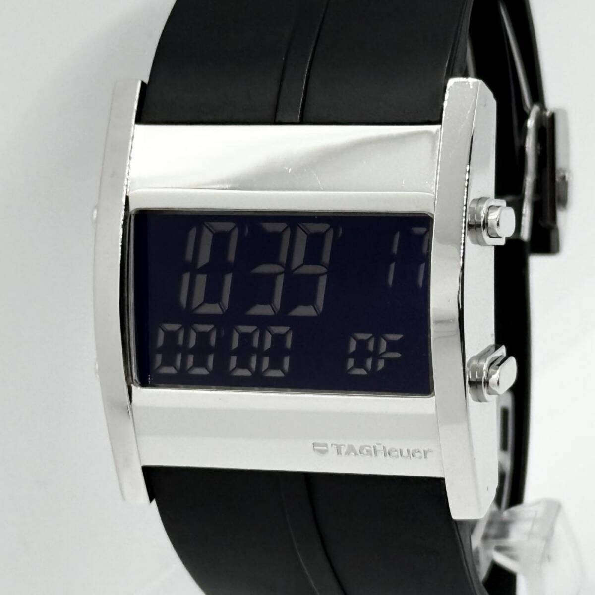 TAG HEUER タグホイヤー 希少 TAG HEUER タグ・ホイヤー マイクログラフ 999本限定 TL9157(802/999) デジタル文字盤 CS111B QZメンズ腕時計