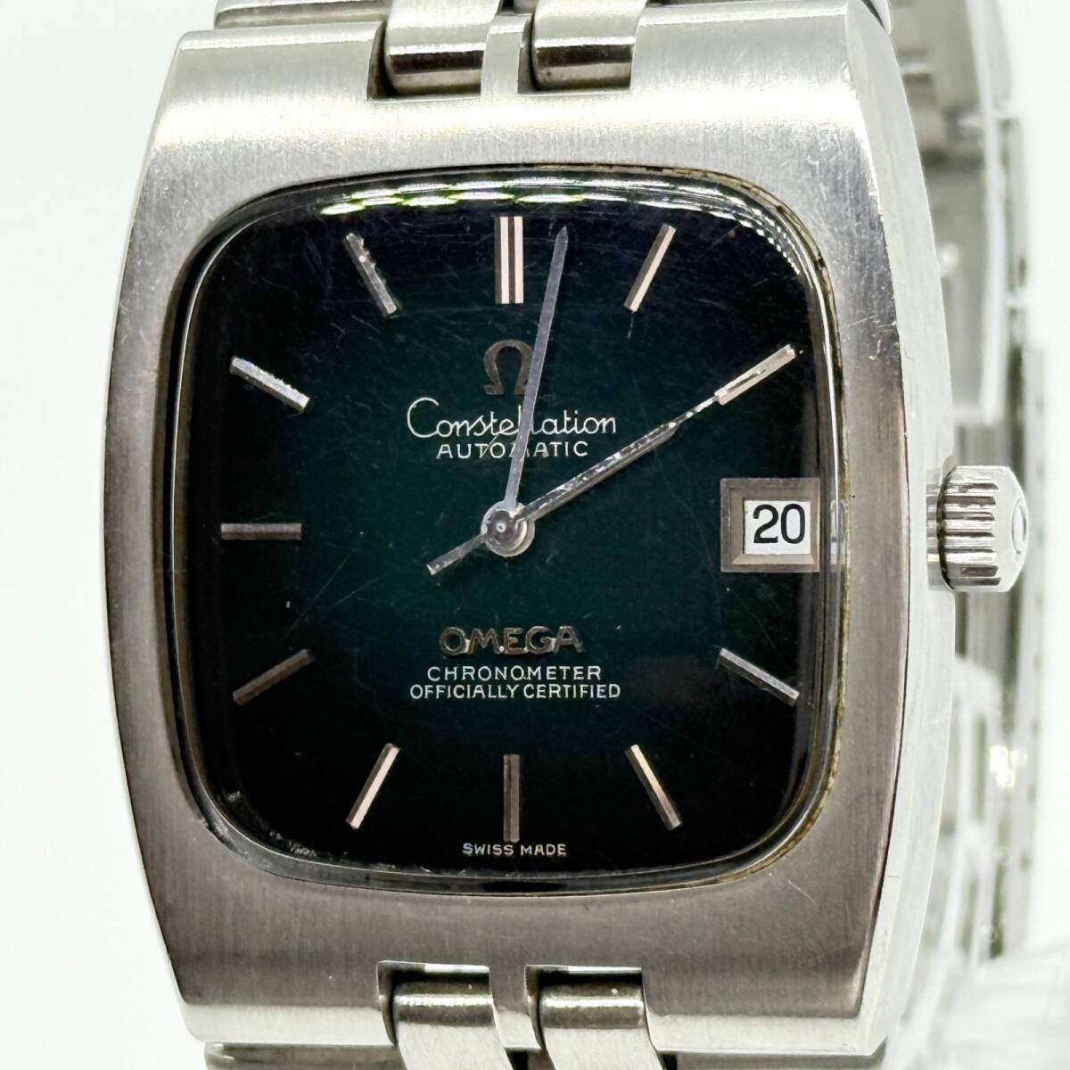 OMEGA オメガ コンステレーション グリーン AT メンズ クロノメーター 腕時計