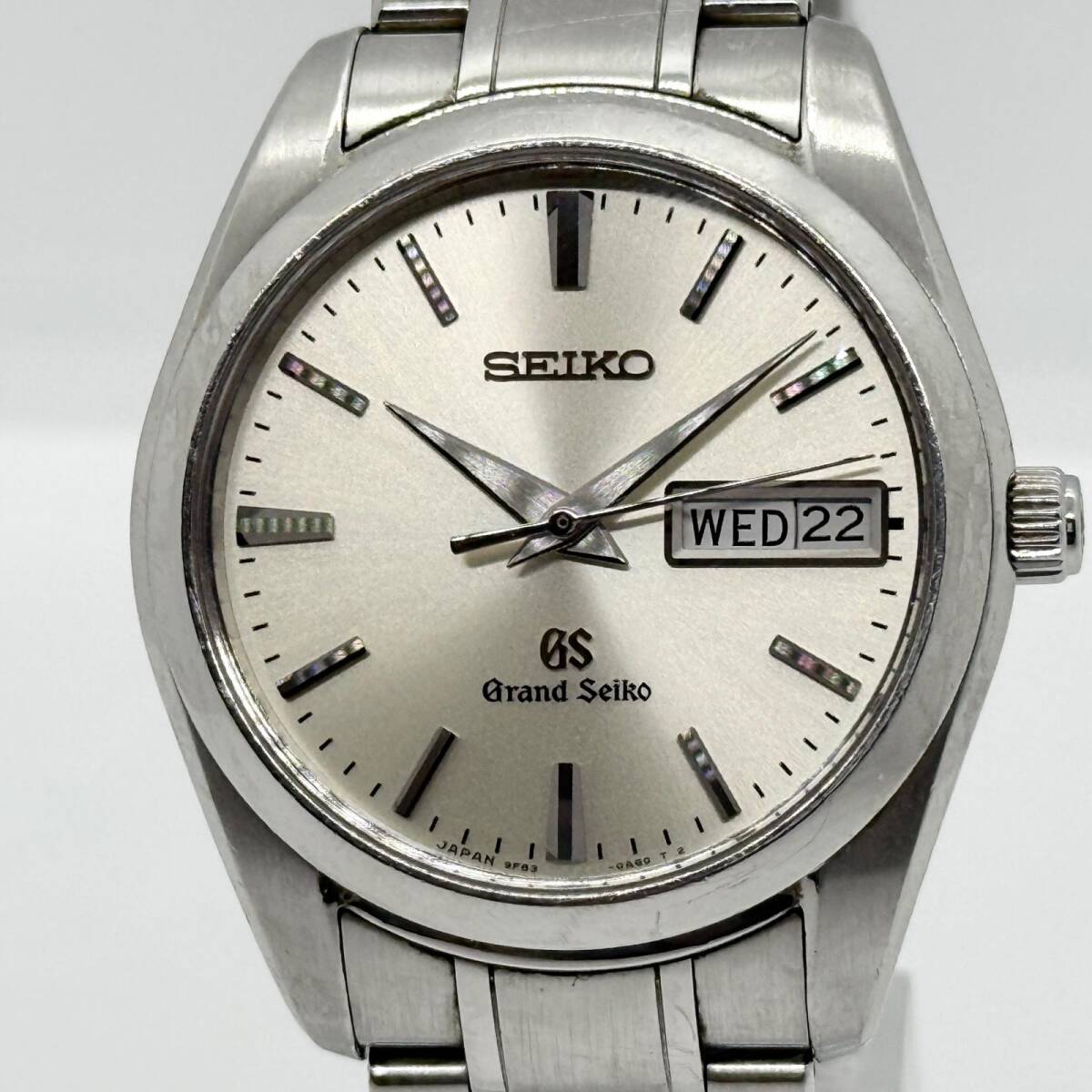 SEIKO セイコー GRAND SEIKO グランドセイコー SBGT035/9F83-0AH0 シルバー QZ メンズ 獅子メダル 腕時計