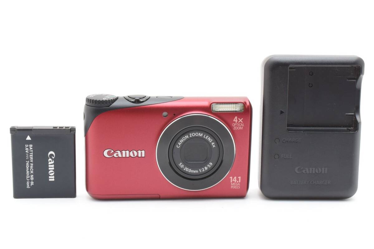Canon キヤノン Power Shot A2200 レッド /2832動作OK 返金保証