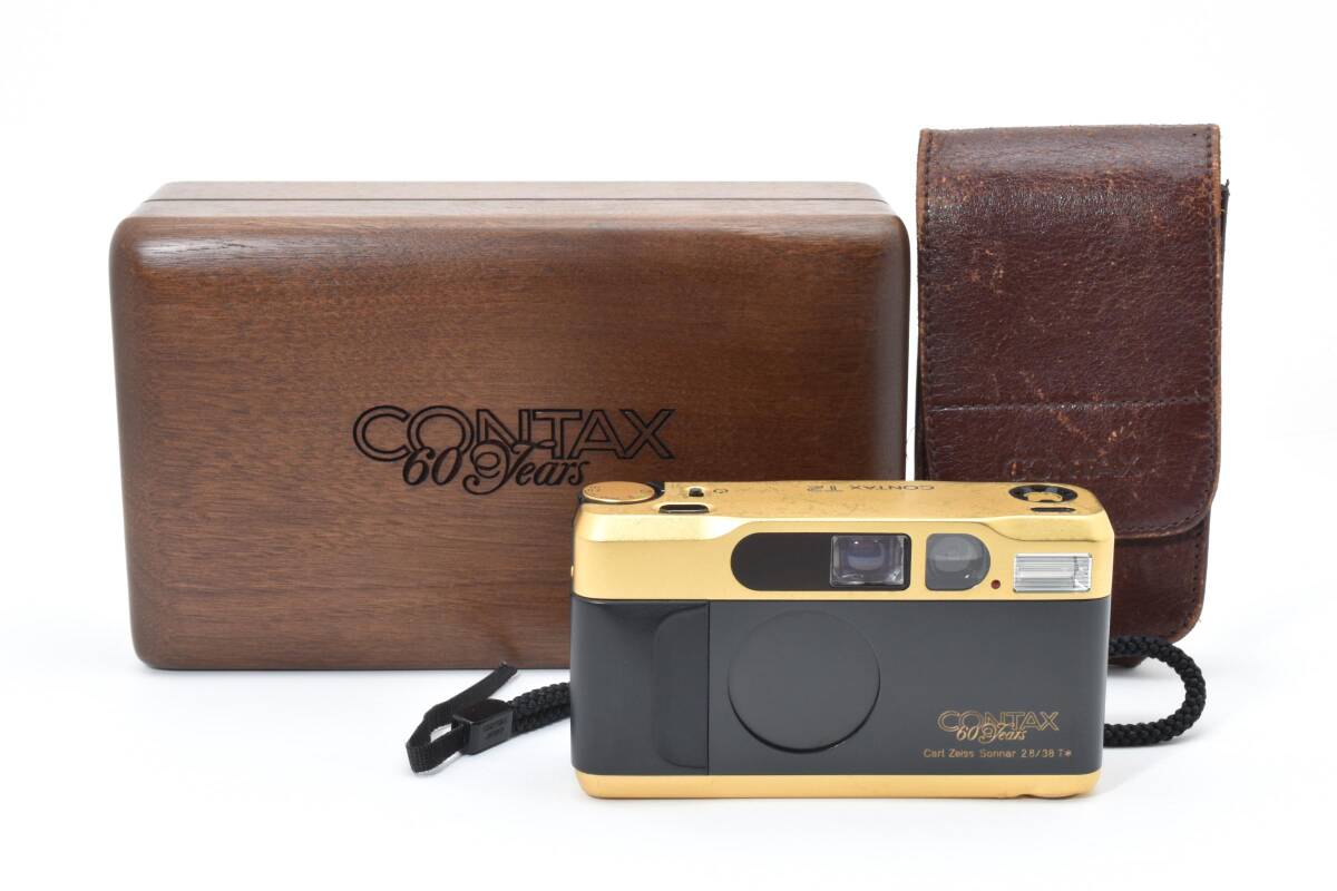 CONTAX T2 60years 60周年記念 ゴールド 木箱　/2846