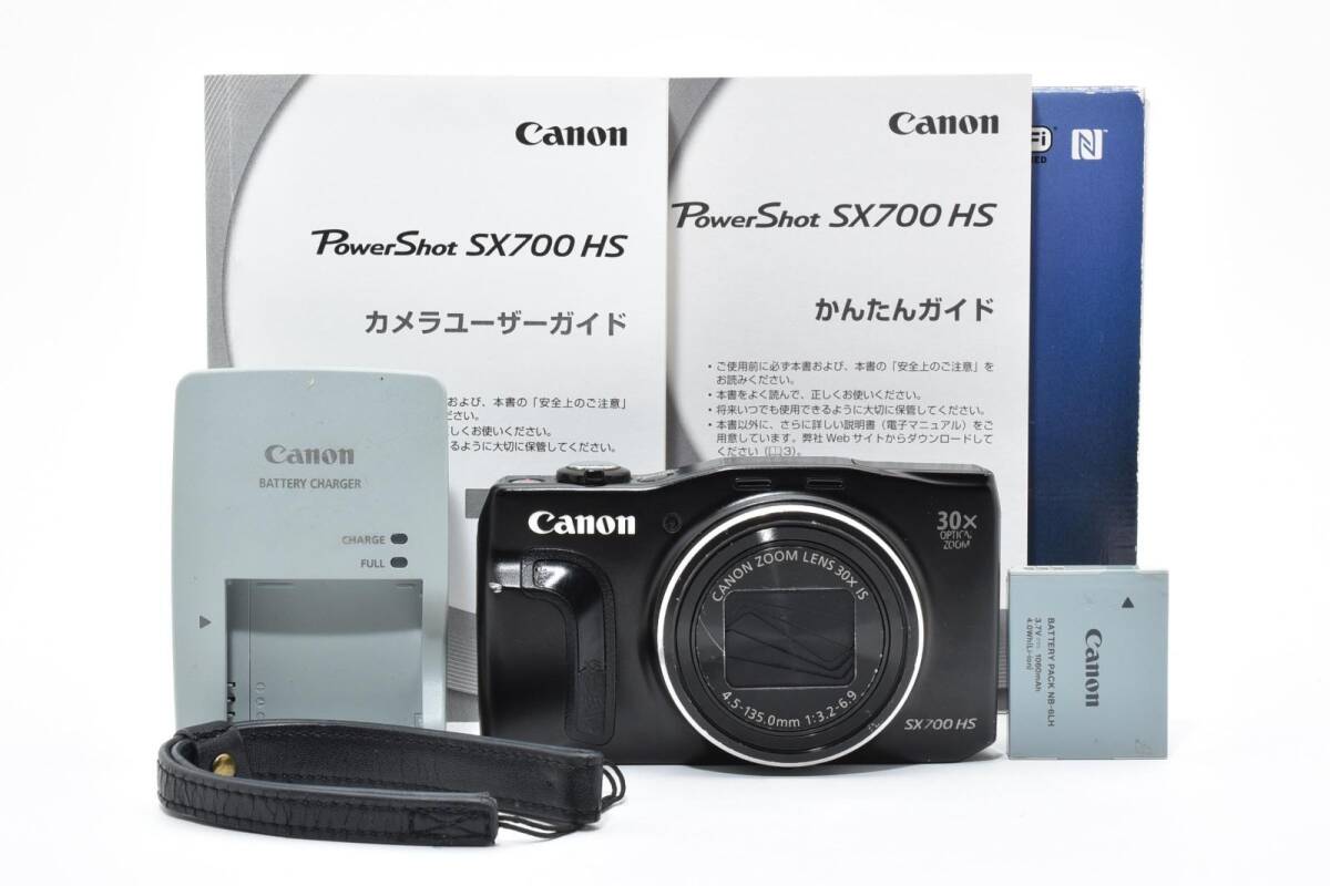 Canon キャノン PowerShot SX700 HS ブラック 元箱 /2858動作OK 返金保証