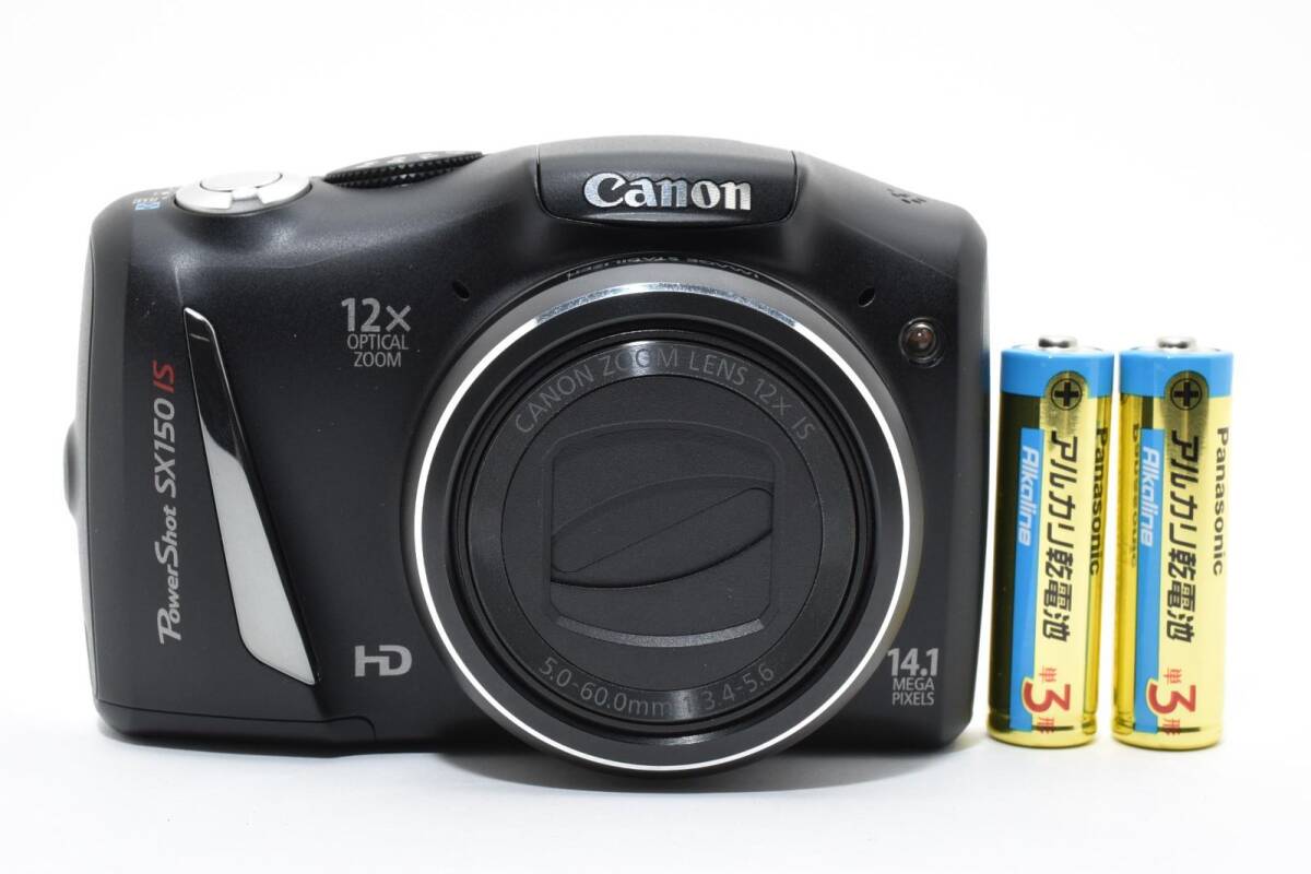 Canon キャノン PowerShot SX150 IS PC1677 ブラック /2859動作OK 返金保証
