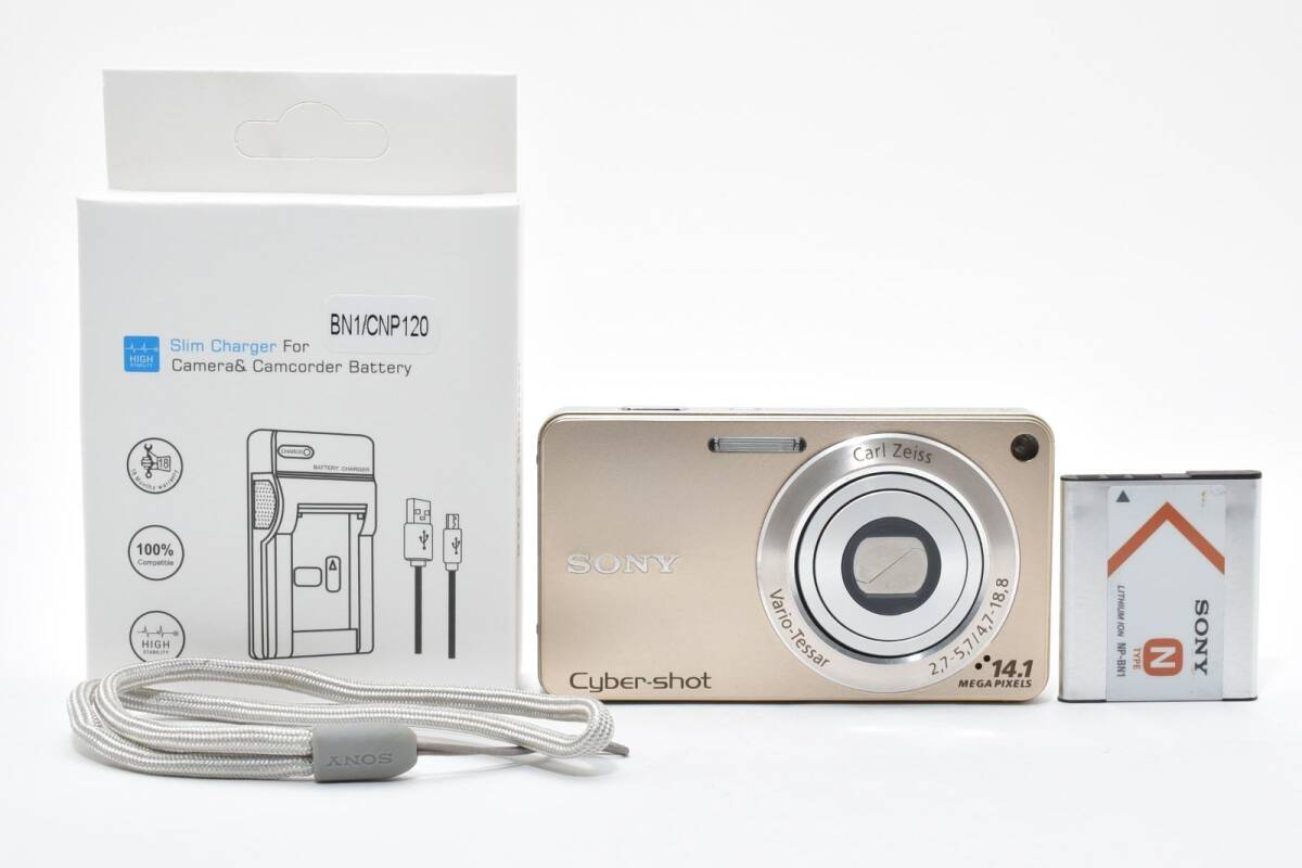 SONY ソニー Cyber-shot DSC-W350 ゴールド /2861動作OK 返金保証