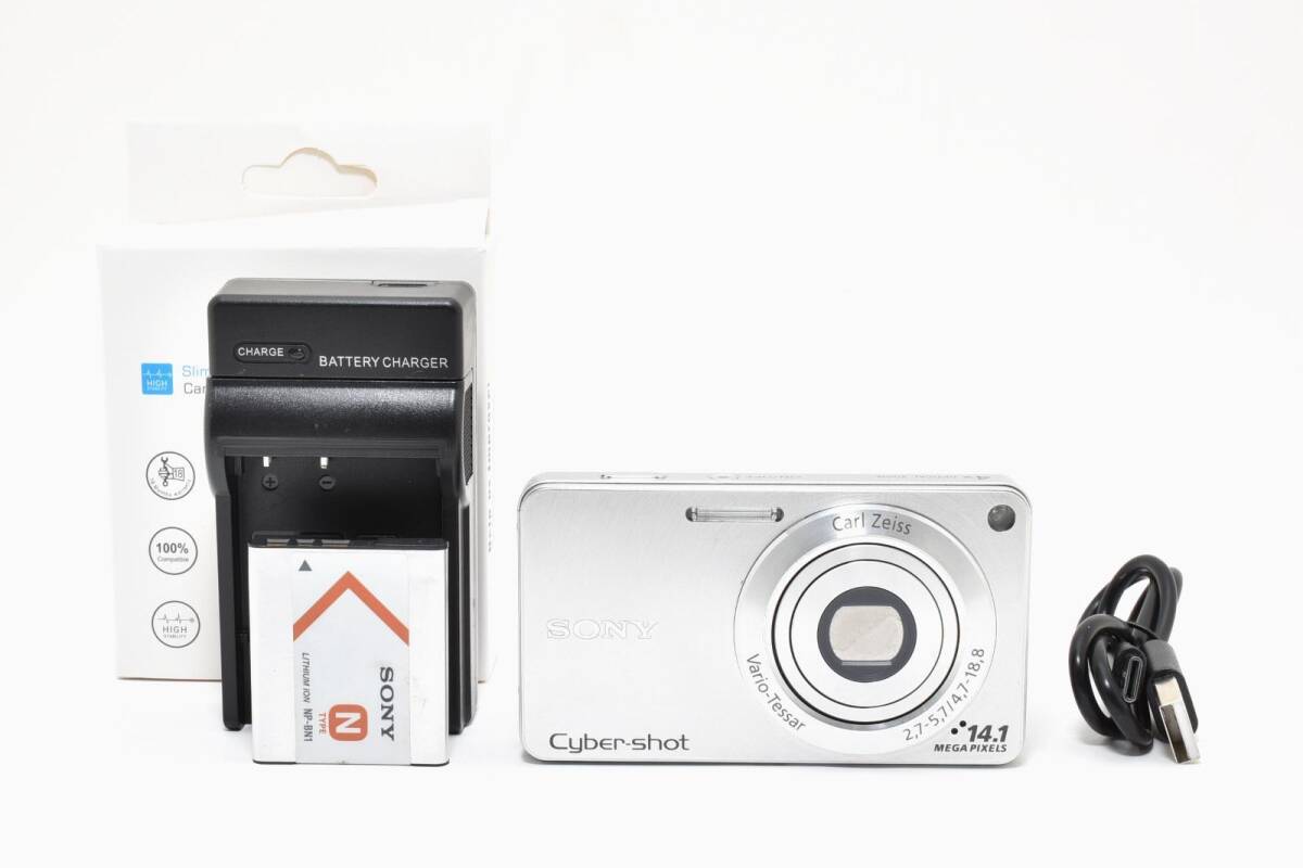 SONY ソニー Cyber-shot DSC-W350 シルバー /2878動作OK 返金保証