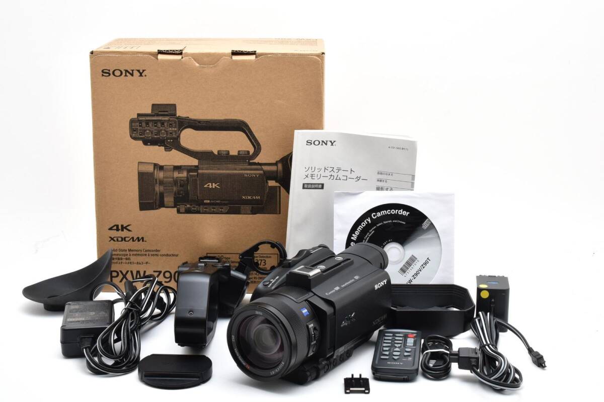 通電時間16×10H SONY ソニー PXW-Z90V 元箱 /2890 動作OK 返金保証 17年製　 XLRハンドルユニット付き