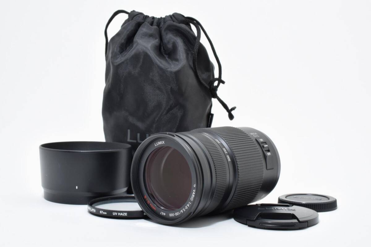 Panasonic LUMIX G VARIO 100-300mm F4.0-5.6 /2917パナソニック 動作OK 返金保証　保護プロテクター