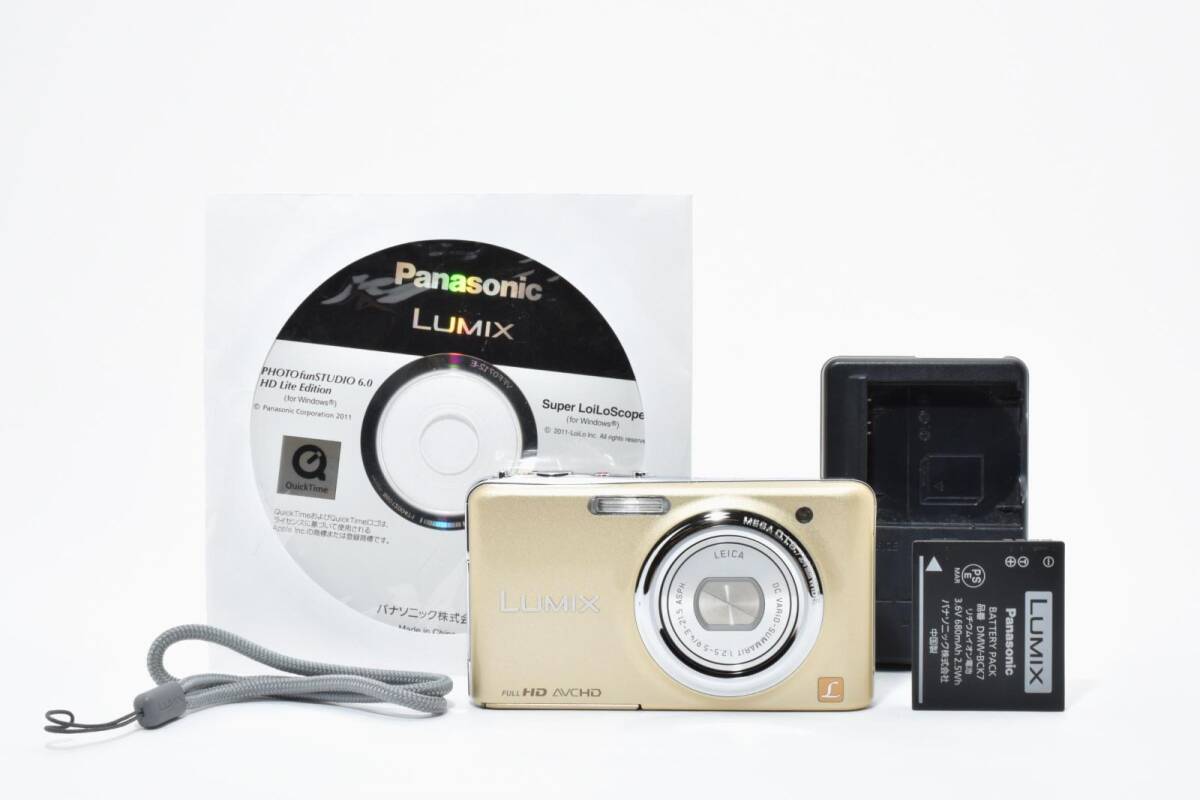 Panasonic パナソニック LUMIX DMC-FX77 ゴールド /2925 動作OK 返金保証