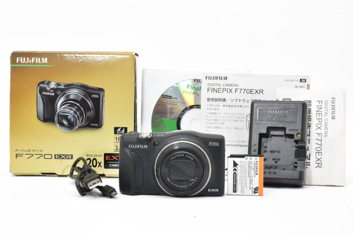 FUJIFILM 富士フイルム FinePix F770EXR ブラック /2935元箱 動作OK 返金保証