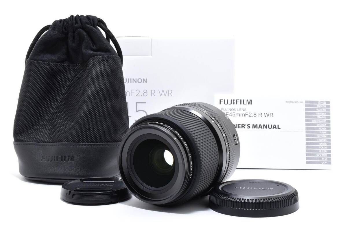 FUJIFILM フジフイルム GF 45mm F2.8 R WR /2965元箱 フードなし