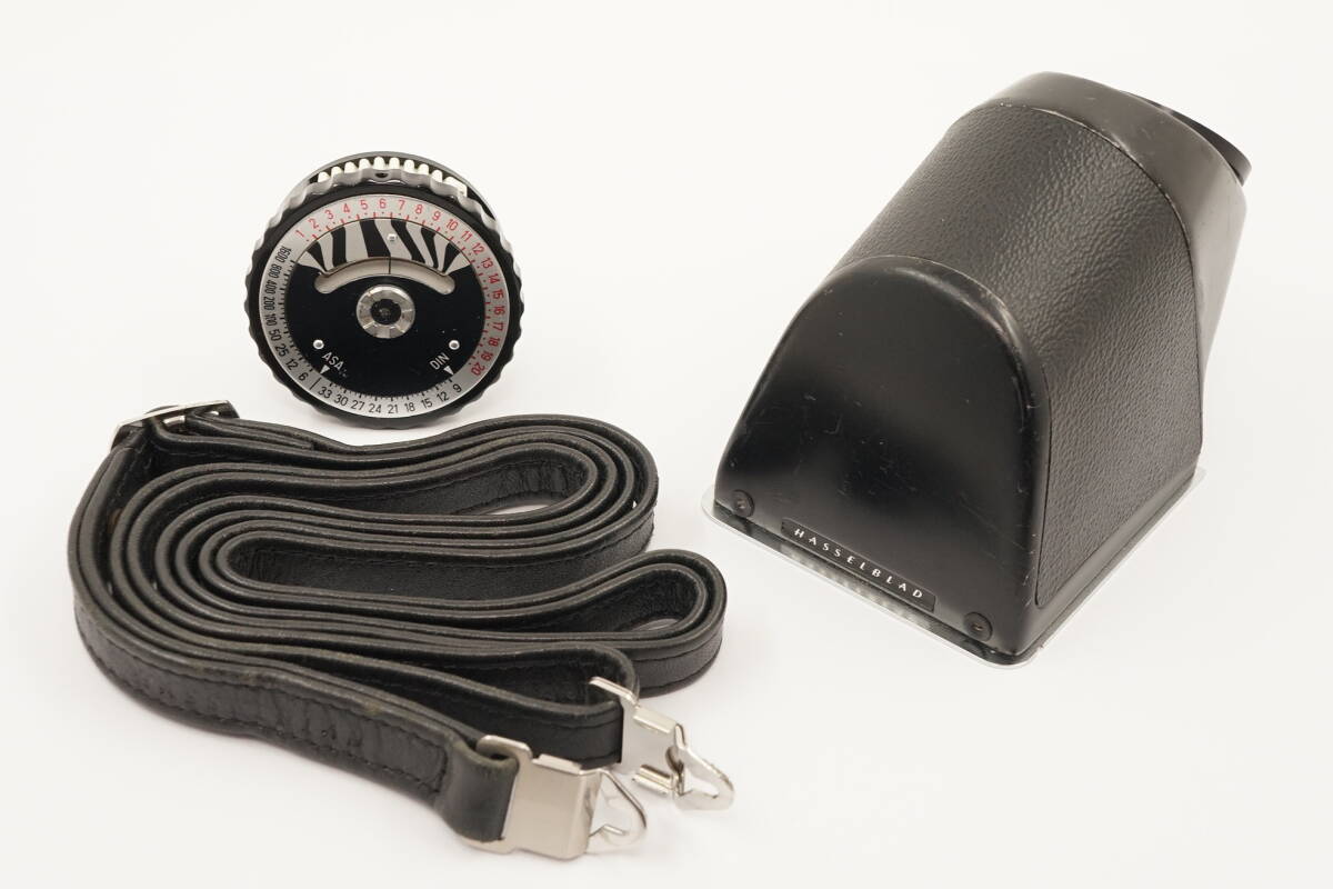 H-3●売り切り●HASSELBLADハッセルブラッド●ノブ メーター 露出計 54011●NC-2 プリズム ファインダー●レザー ストラップ 取付 金具付●