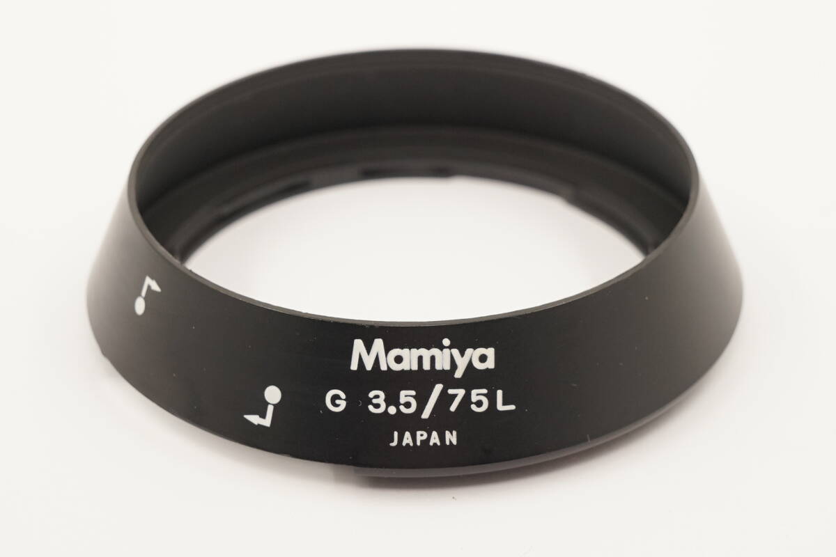 m-3●売り切り●並品●Mamiya G 3.5/75 L Lens Hood●マミヤ G 75mm F3.5 L用 Mamiya 6/ MF レンズ フード●