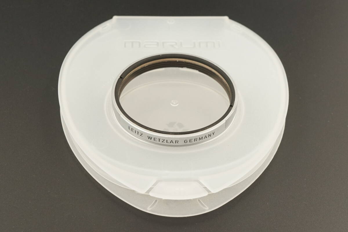 L-9●売り切り●良品●Leica E46 UVa Filter ( LEITZ WETZLAR GERMANY UVa 表記)●ライカ ライツ フィルター シルバー クローム●