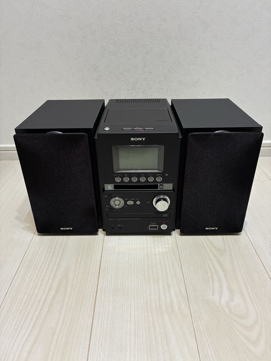 ★現状品★美品★ソニー SONY HCD-M35WM CD MD カセット システムコンポ