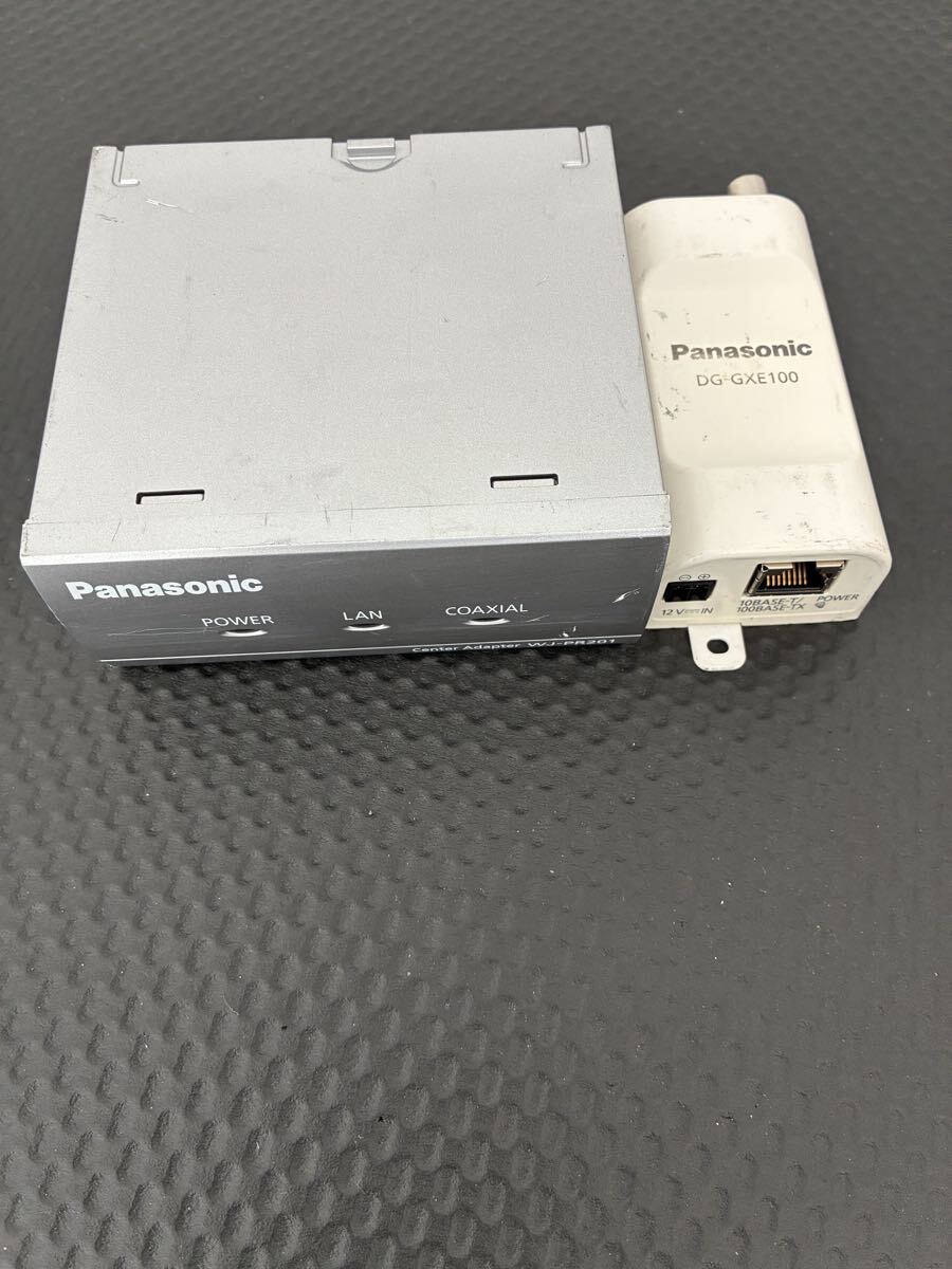 Panasonic ネットワークカメラ WJ-PR201 同軸 LAN コンバーター レシーバ側 ネットワークレコーダー DG-GXE100 セット