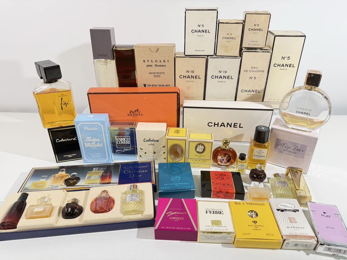 【3/0EL】 香水 フレグランス CHANEL HERMES DIOR BVLGARI シャネル ブランド香水 ジャンク まとめ