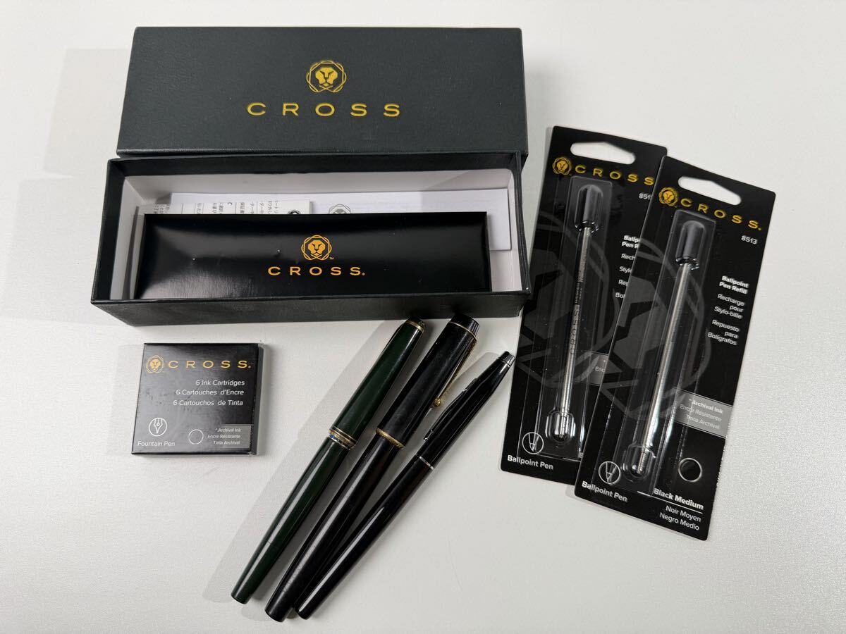 【3/63EL】 モンブラン Mont Blanc CROSS PARKER 万年筆 ボールペン 筆記未確認