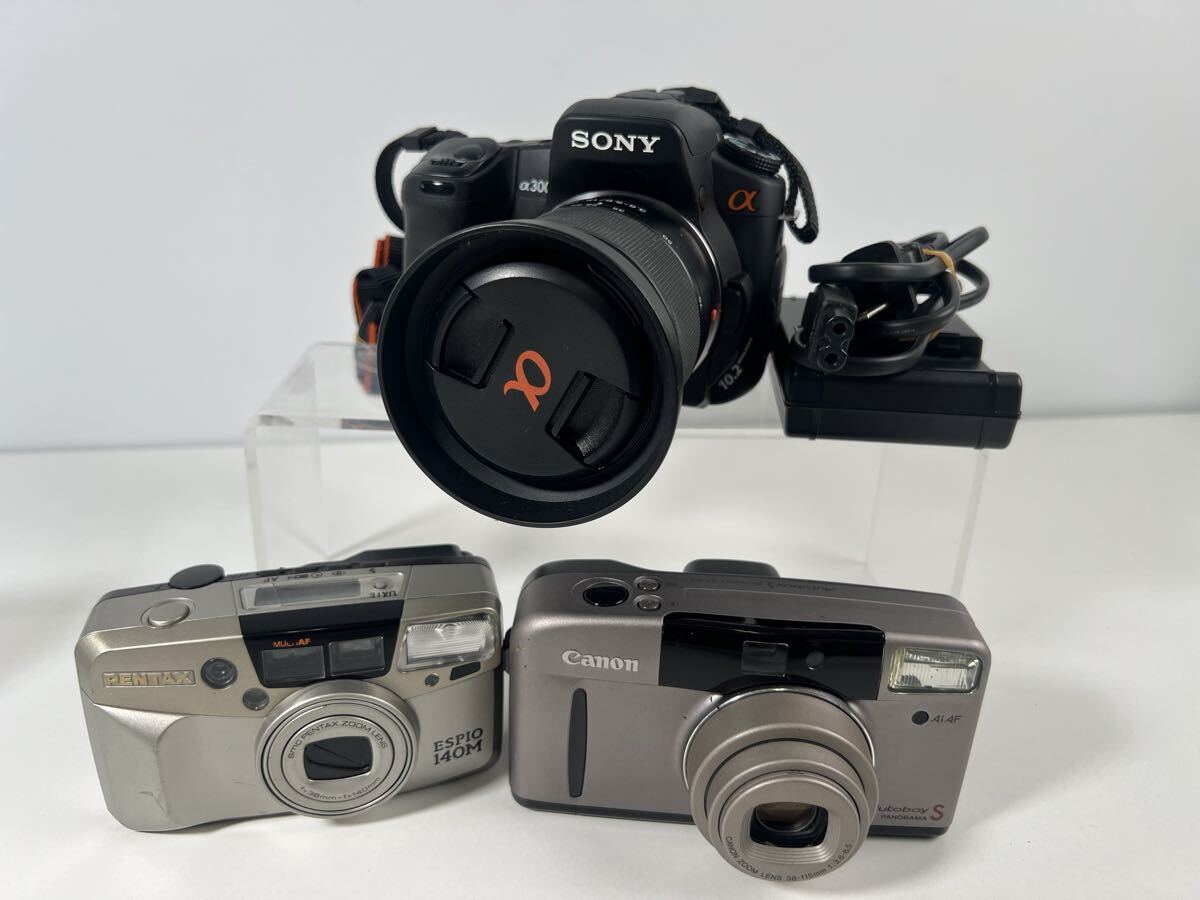 【3/164EL】 Canon Autoboy S PENTAX ESPIO 140M フィルムカメラ SONY a300 デジタルカメラ レンズ ジャンク