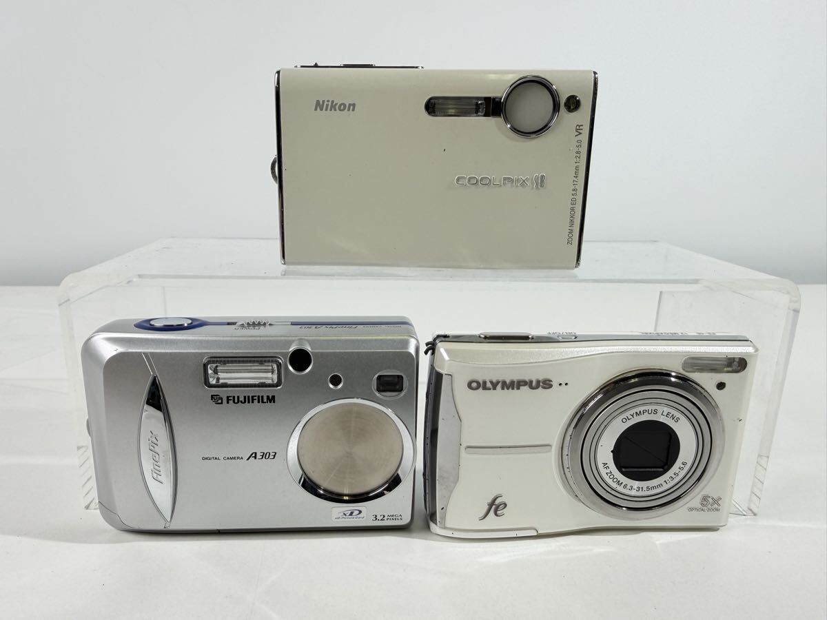 【3/10R】Nikon OLYMPUS FUJIFILM A303 S8 FE-46 デジタルカメラ デジカメ カメラ ジャンク
