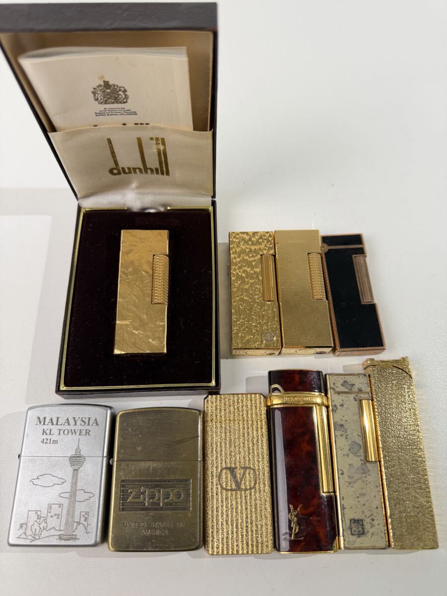 【3/1H】 dunhill ダンヒル GIVENCHY YSL zippo ジッポ ライター ガスライター 着火未確認