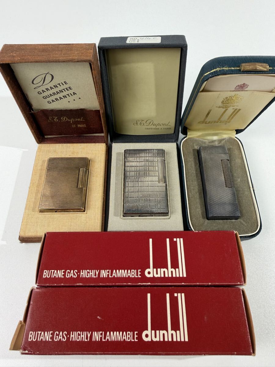 【3/6R】デュポン S T Dupont dunhill ダンヒル ライター ガスライター 着火未確認 ジャンク