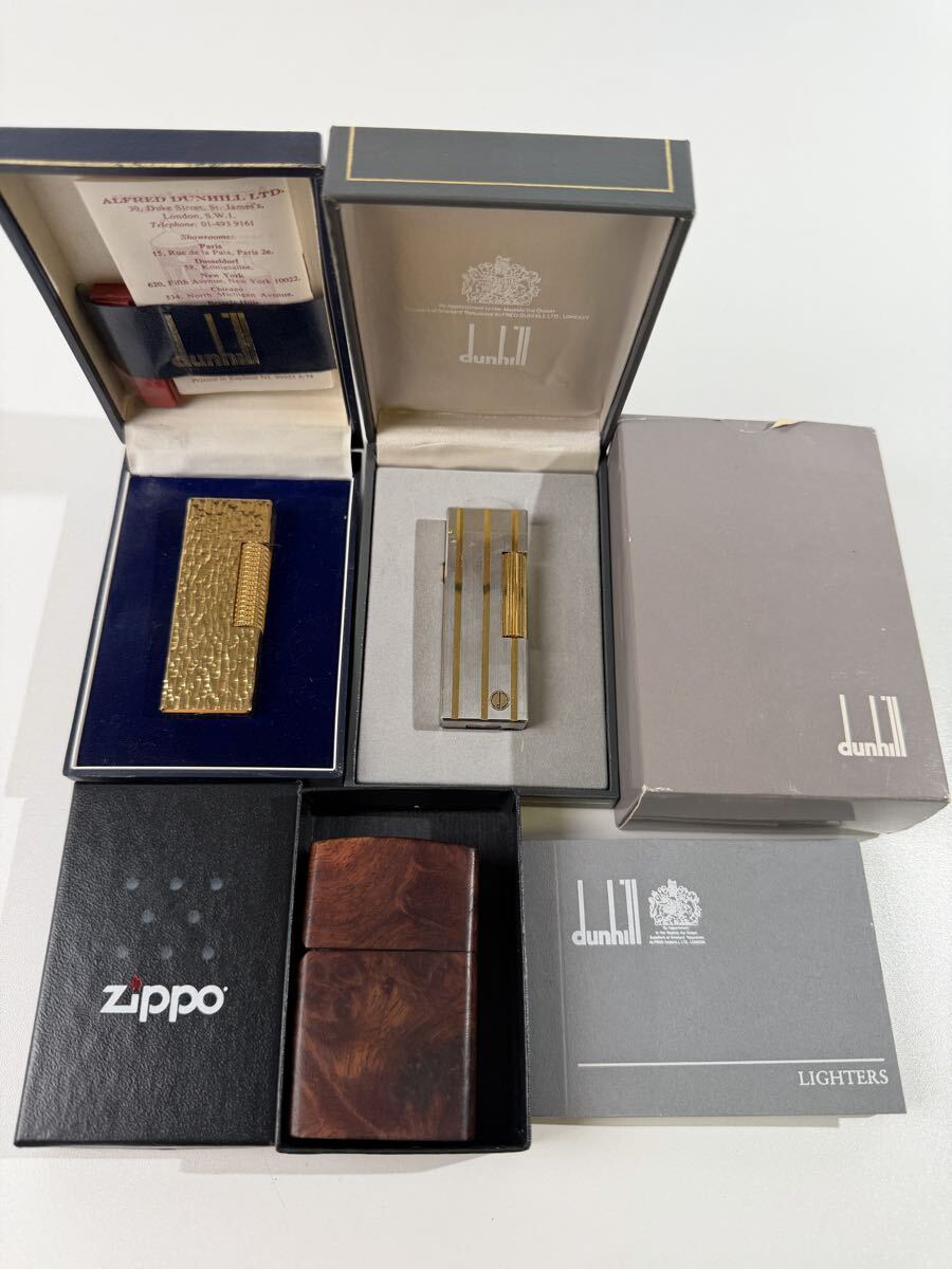【3/86EL】 Dunhill dunhill ダンヒル ライター ガスライター 着火未確認 ジャンク