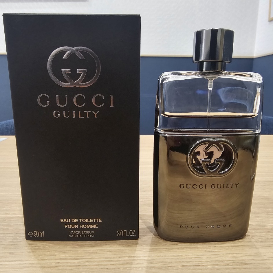 Y-50925SS 中古品 GUCCI グッチ GUILTY ギルティ プールオム オードトワレ メンズ 香水 90ml 残量約7割 現状品 