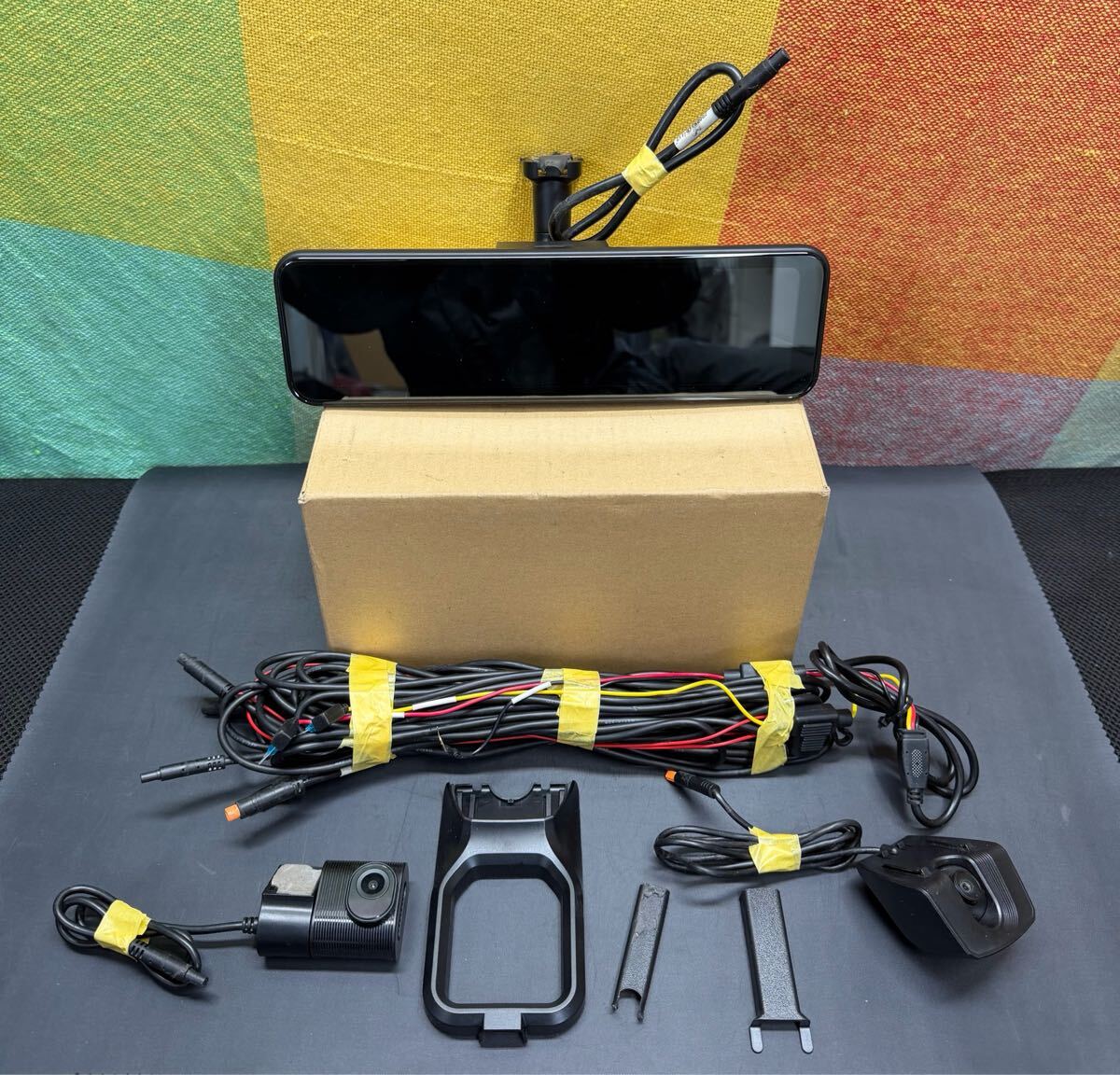 中古 PORMID 純正交換型 ミラー型ドライブレコーダー PRD81C 11インチ 動作確認済 プロミド ドラレコ スマートデジタルインナーミラー 配線