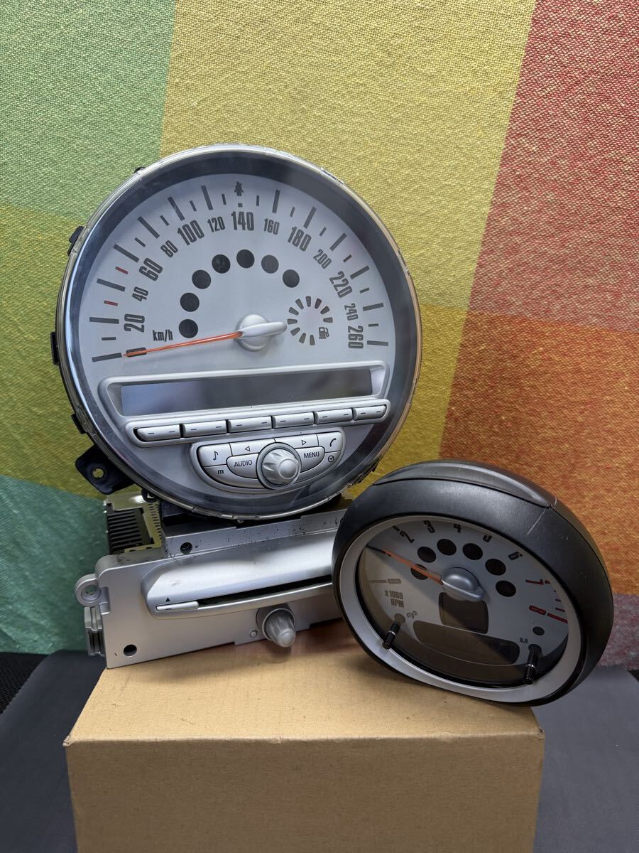 MF16S ミニ R56 R55 純正 CDプレイヤー 3450803 ディスプレイ スピードメーター BMW ミニ MINI MF16 ML16 MM16 クーパー クーパーS