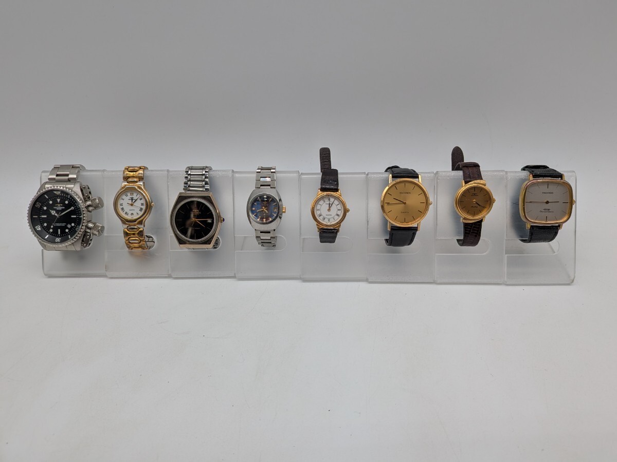 【1円スタート】 TECHNOS まとめ 8点 TGM513 260.1452 160041.53 260140.53 20MC 等 テクノス レトロ 自動巻き クォーツ ※ 動作未確認 