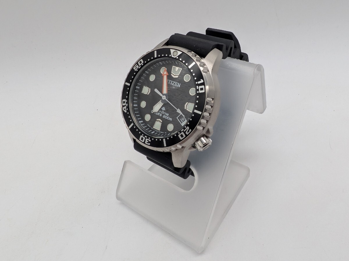 【1円スタート】 CITIZEN シチズン E168-0029J01 プロマスター マリン マリーン デイト 時計 エコドライブ ※稼働品